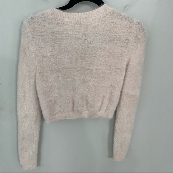 Aritzia Sunday Best Reese Cardigan Sweater Baby Pink.  17 - Picture 7 of 7